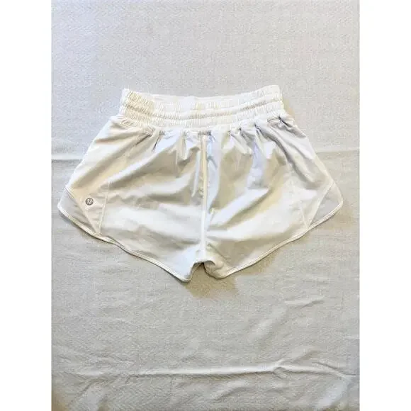 LuluLemon Hotty-Hot High-Rise Lined Shorts 2.5" white - Picture 2 of 7